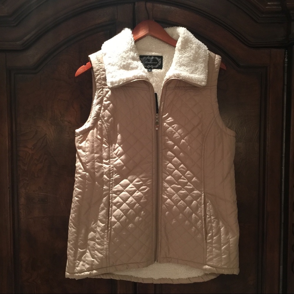 Tan Puffer Vest